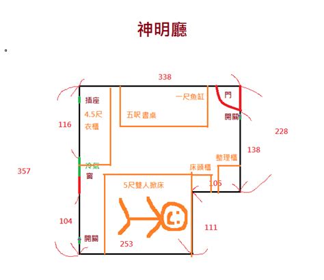 神明後面房間